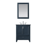 High Quality 30 inch modern popular Solid Wood Blue Bathroom Vanities Mirror Bathroom Cabinets with wooden Silver mirror