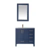 Large matte black wall-mounted bathroom cabinet 36 inches unique standing american bathroom vanity set