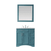 America style 48 Inch customized antiqu marble PVC Luxury bathroom vanity with double wash hand basin